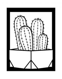 Cuadro con cactus 6