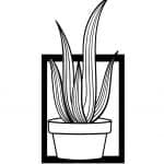 Cuadro con cactus 7 - Vector descarganle para corte CNC y grabado laser gratis | Stanser