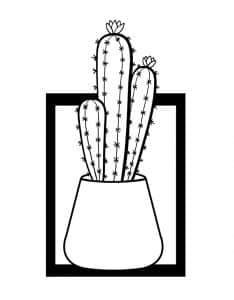 Cuadro con cactus 8