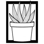 Cuadro con cactus 9 - Vector descarganle para corte CNC y grabado laser gratis | Stanser