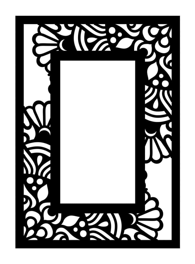 Cuadro mandala 1 — vector para corte CNC