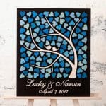 Cuadro "Árbol de corazones" - Vector descarganle para corte CNC y grabado laser gratis | Stanser