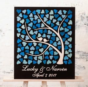 Cuadro «Árbol de corazones»