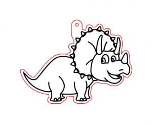 Adorno colgante de dinosaurio 2