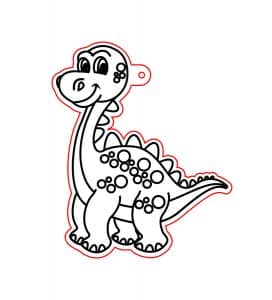 Adorno colgante de dinosaurio 4