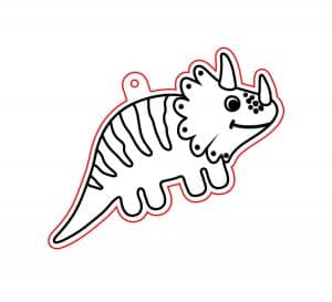 Adorno colgante de dinosaurio 6