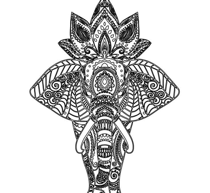 Elefante de mandala 2