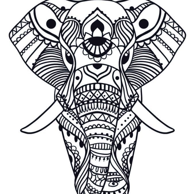 Elefante de mandala