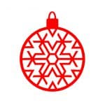 Esfera de copo de nieve 5 - Vector descarganle para corte CNC y grabado laser gratis | Stanser
