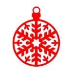 Esfera de copo de nieve 6 - Vector descarganle para corte CNC y grabado laser gratis | Stanser