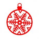 Esfera de copo de nieve 7 - Vector descarganle para corte CNC y grabado laser gratis | Stanser