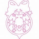 Esfera "Campana y estrellas" - Vector descarganle para corte CNC y grabado laser gratis | Stanser