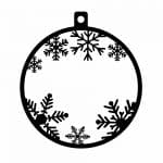 Esfera de copos - Vector descarganle para corte CNC y grabado laser gratis | Stanser