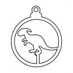 Esfera de dinosaurio - Vector descarganle para corte CNC y grabado laser gratis | Stanser