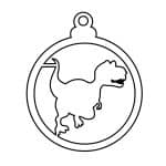 Esfera de dinosaurio 2 - Vector descarganle para corte CNC y grabado laser gratis | Stanser