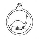 Esfera de dinosaurio 4 - Vector descarganle para corte CNC y grabado laser gratis | Stanser