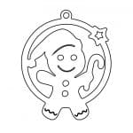 Esfera de hombre de galleta - Vector descarganle para corte CNC y grabado laser gratis | Stanser