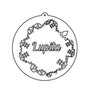 Esfera «Copos» personalizable
