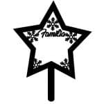 Estrella "Familia" - Vector descarganle para corte CNC y grabado laser gratis | Stanser