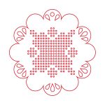 Esfera "Flor para bordar" - Vector descarganle para corte CNC y grabado laser gratis | Stanser