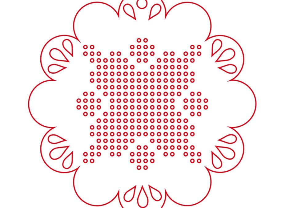 Esfera «Flor para bordar»