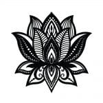 Grabado de Flor de Loto - Vector descarganle para corte CNC y grabado laser gratis | Stanser