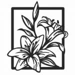 Flores "Lilis" - Vector descarganle para corte CNC y grabado laser gratis | Stanser