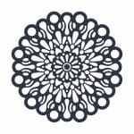 Mandala circular - Vector descarganle para corte CNC y grabado laser gratis | Stanser