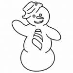 Muñeco de nieve saludando - Vector descarganle para corte CNC y grabado laser gratis | Stanser