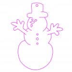 Muñeco de nieve asombrado - Vector descarganle para corte CNC y grabado laser gratis | Stanser