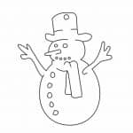 Muñeco de nieve con sombrero y bufanda - Vector descarganle para corte CNC y grabado laser gratis | Stanser