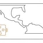 Mapa de Centroamérica - Vector SVG DXF para CNC Router y Laser CO2 - Descargable gratis | Stanser