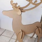 Reno navideño grande - Vector descarganle para corte CNC y grabado laser gratis | Stanser