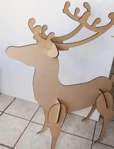 Reno navideño grande