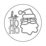 Decoración "Hohoho" - Vector descarganle para corte CNC y grabado laser gratis | Stanser