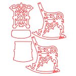 Mecedora de la Sra. Claus - Vector descarganle para corte CNC y grabado laser gratis | Stanser