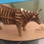 Vaca 3D - Vector descarganle para corte CNC y grabado laser gratis | Stanser