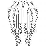 Esfera "3 Velas" - Vector descarganle para corte CNC y grabado laser gratis | Stanser