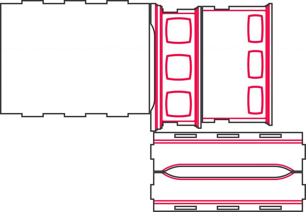 Cama matrimonial armable — vector para corte CNC