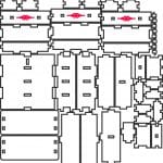 Cómoda de 4 cajones - Vector descarganle para corte CNC y grabado laser gratis | Stanser