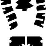 Huella de Santa - Vector descarganle para corte CNC y grabado laser gratis | Stanser