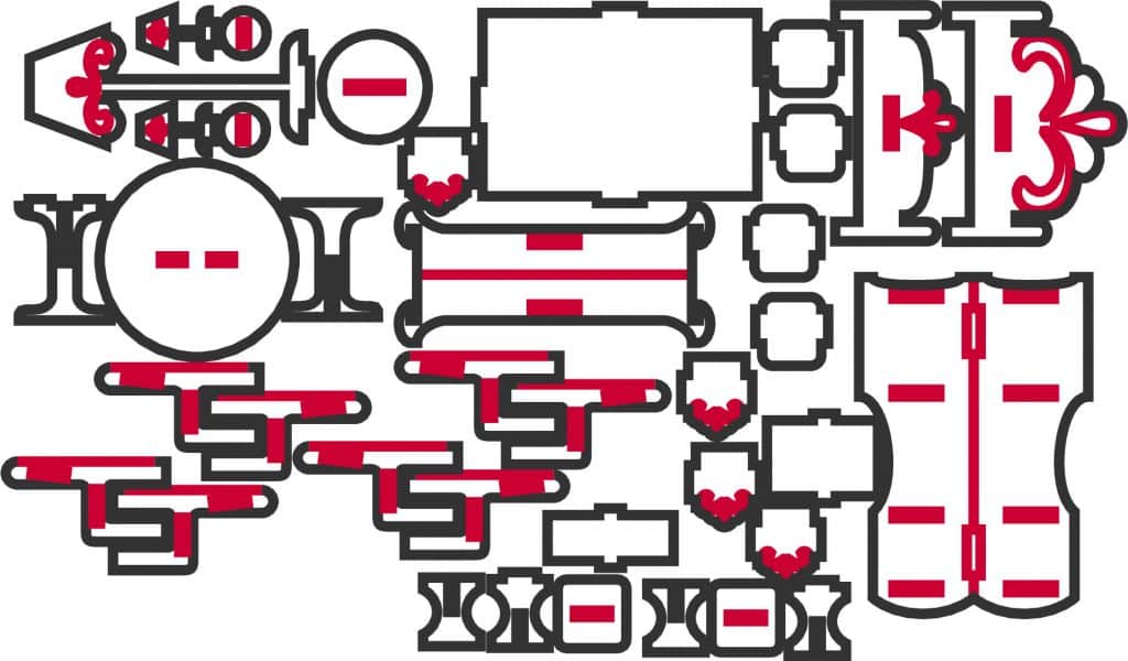 Muebles varios — vector para corte CNC