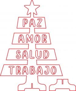 Árbol Navideño «Letras»