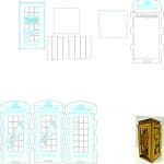 Caja "Cabina Teléfonica" - Vector SVG DXF para CNC Router y Laser CO2 - Descargable gratis | Stanser