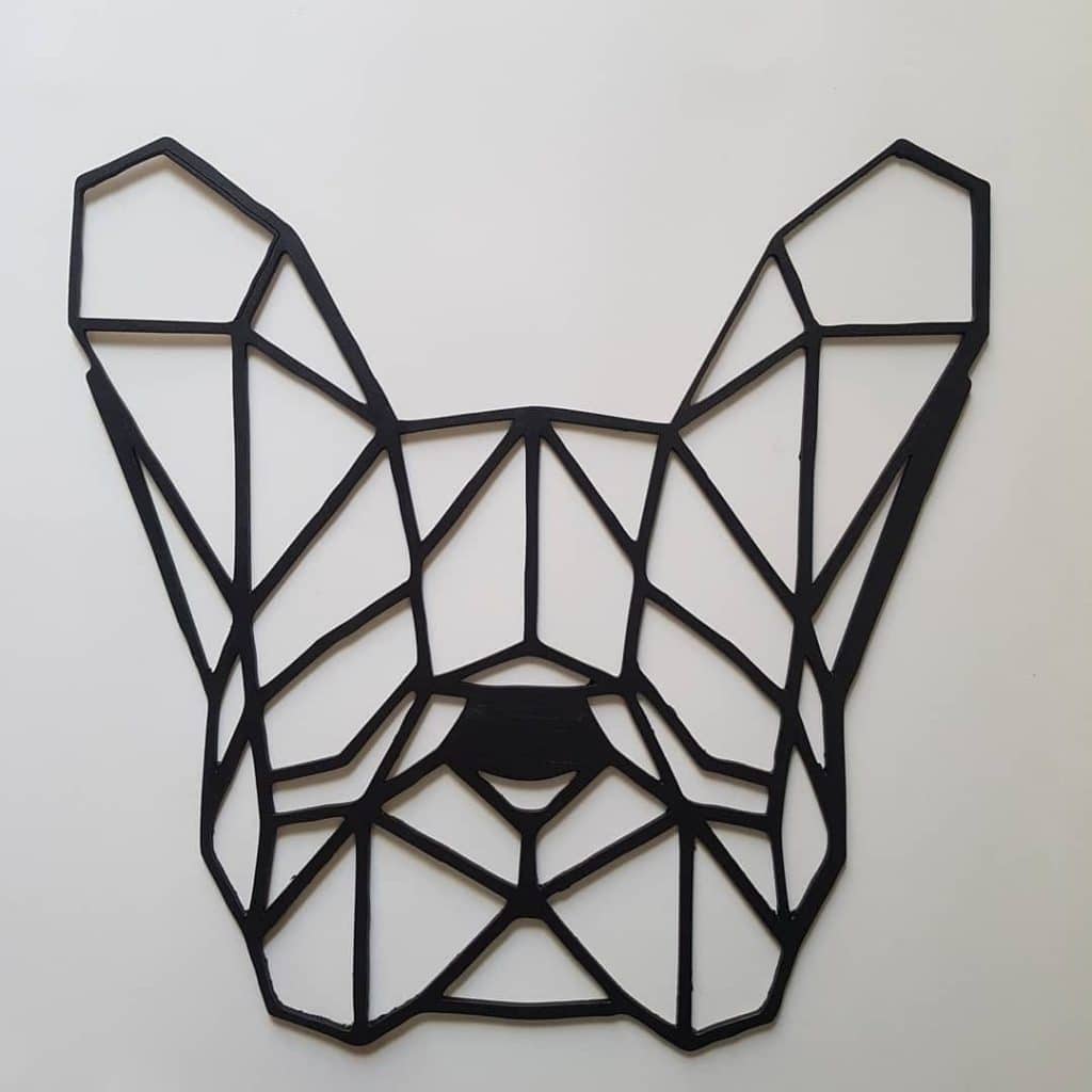 Perro «Pug» — vector para corte CNC