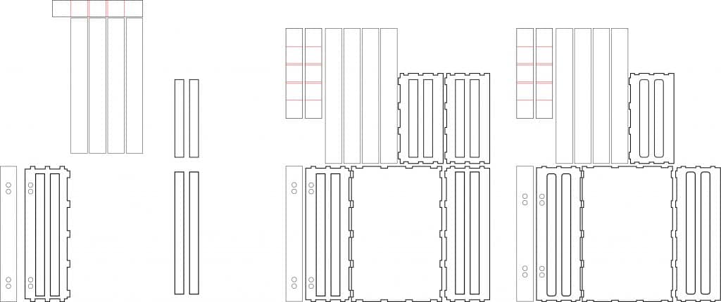 Caja para vino «Reja» — vector para corte CNC