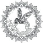 Mandala de colibrí - Vector descarganle para corte CNC y grabado laser gratis | Stanser
