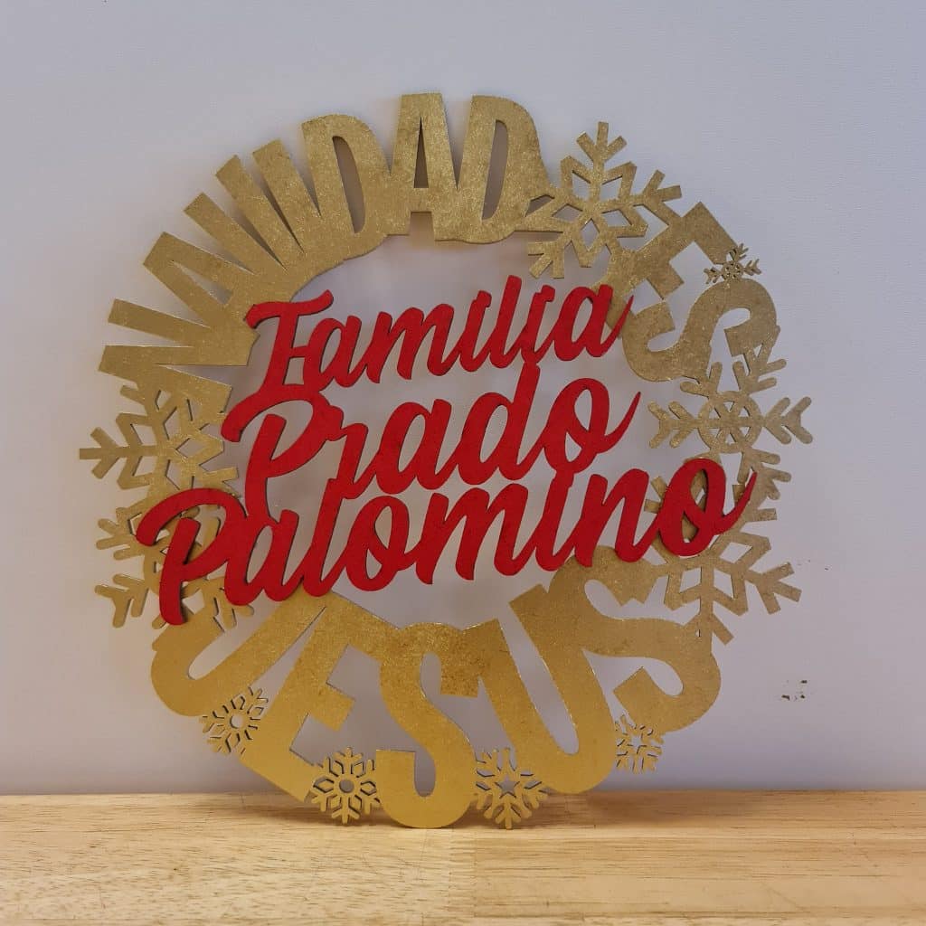 Corona «Familia» — vector para corte CNC