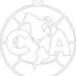 Esfera Club América - Vector descarganle para corte CNC y grabado laser gratis | Stanser