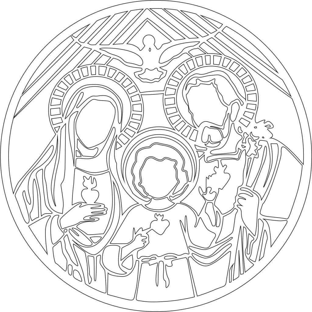 Esfera «Sagrada Familia» — vector para corte CNC